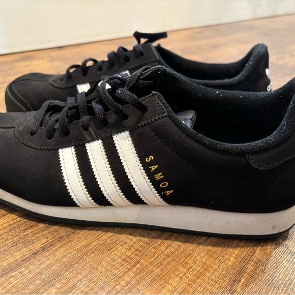 adidas Samoa Core Black Athletic Shoes casual mens size 11 basic - Picture 11 of 12